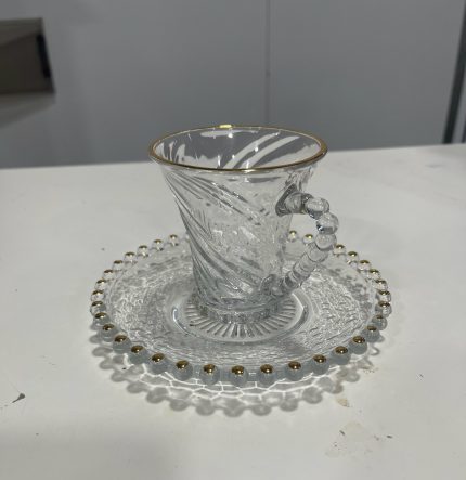 طقم كاسات عصير ذهبي